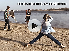 Fotoshooting am Elbstrand