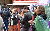Aktivisten von Fridays For Future demonstrierten bereits mehrfach in Elmshorn gegen Rechtsextremismus. (Archiv: Frank)