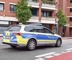 Die Polizei rückte in Elmshorn an. (Archivfoto: Frank)