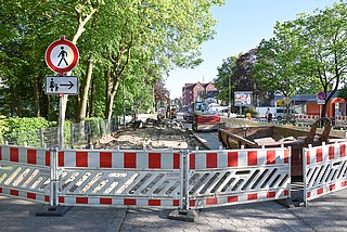 Die Sperrung der Straße Klosterkoppel zieht sich voraussichtlich bis Freitag, 12. Juli, hin. (Archiv: Frank)