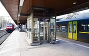 Noch ist der Aufzug im Elmshorner Bahnhof in Betrieb – aber nur bis zum Ende der Woche. (Foto: Frank)