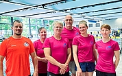 Bewiesen Leistung in Hamburg: Marcin Polomski (von links), Marta Stepanek-Thebes, Corinna von Appen-Wehde, Bernd Polfuhs, Julia Graupner und Romina Vitale. (Foto: Schwimm-Zentrum Elmshorn)