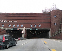 Auch der Elbtunnel wird gesperrt. (Archiv: Frank)