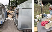 Nicht wenige Wertstoffinseln im Kreis Pinneberg sind immer wieder vermüllt. (Fotos: GAB)
